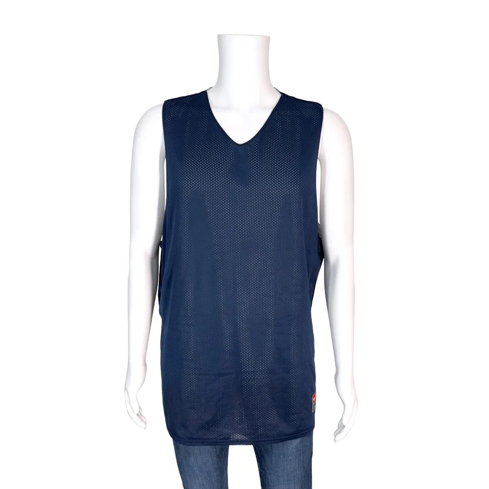 Nike Basketball Jersey Mens XL Navy Blue Excellent Reversible Mesh Tank Top‎